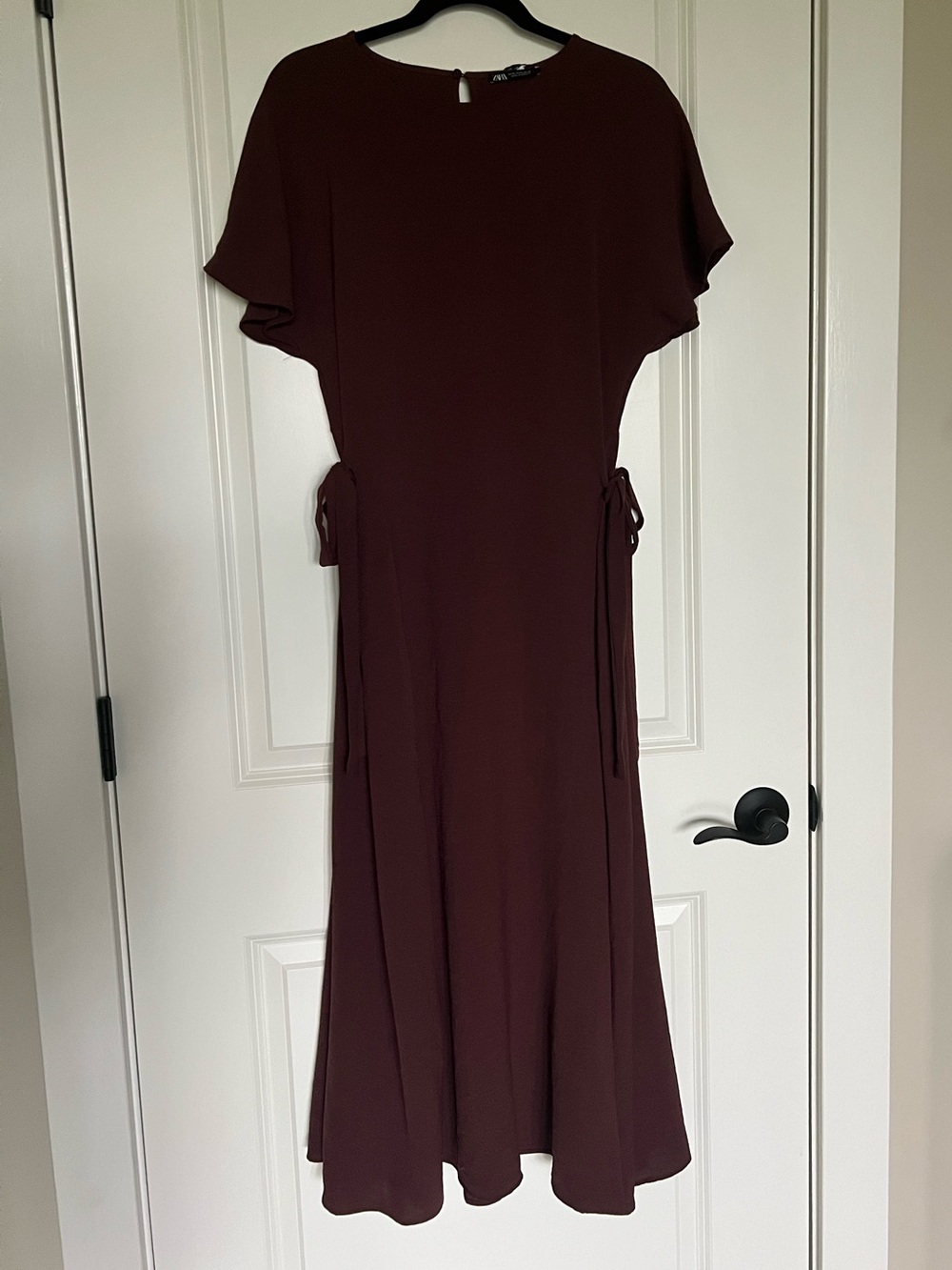 NWT ZARA Midi Dress Short Sleeve SZ XL